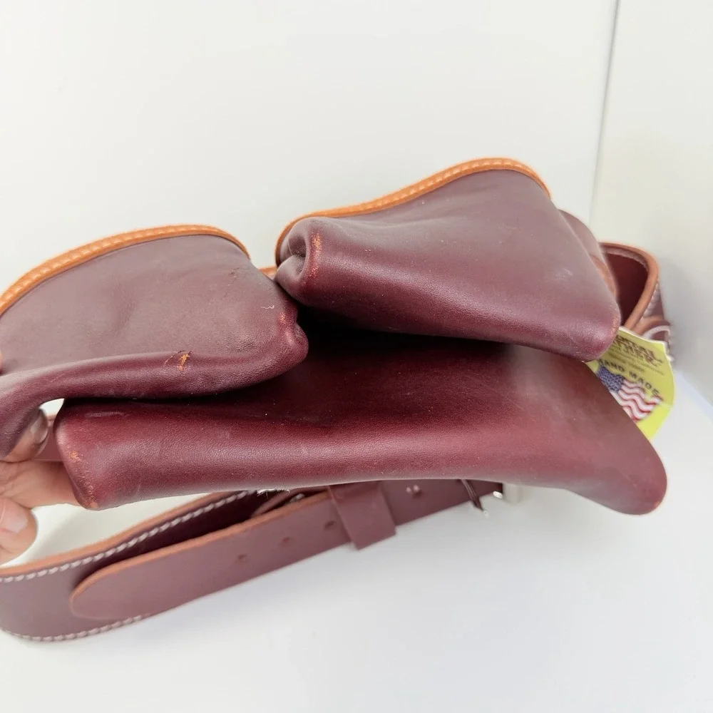 Occidental Leather 5018DB OxyRed 3 Pouch Tool Bag w/ XL Belt USA